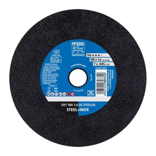 DISCO DE CORTE 7″ X .045″ AC. INOX SG PFERD