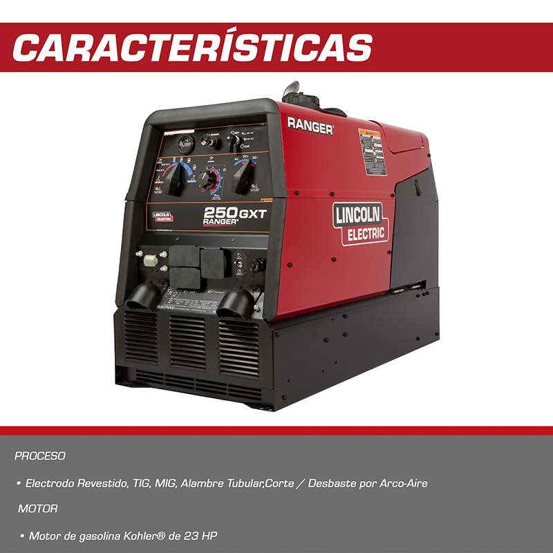 SOLDADORA GENERADOR RANGER 250 GXT LINCOLN - Image 4