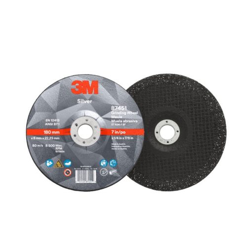 DISCO DESBASTE 7″ X 1/4 X 7/8 SILVER 87451 3M