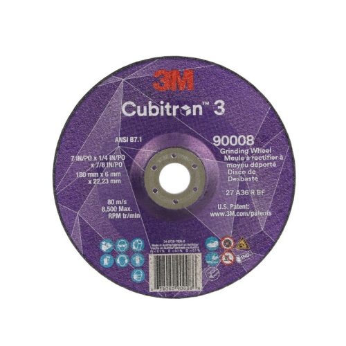 DISCO DESBASTE 7″ X 1/4″ CUBITRON III 3M